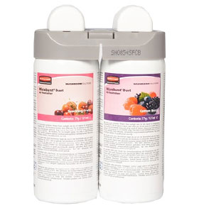 Odorizant dispenser Microburst Duet – Sparkling Fruits/Cotton Berry 2×121 ml RUBBERMAID de la casapractica imagine noua